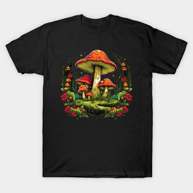 magic mushroom T-Shirt by piratesnow